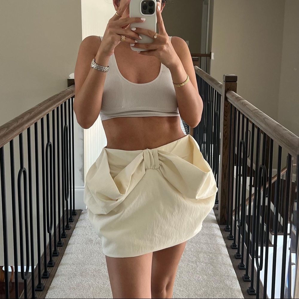ZARA VOLUMINOUS MINI SKIRT - Picture 10 of 10
